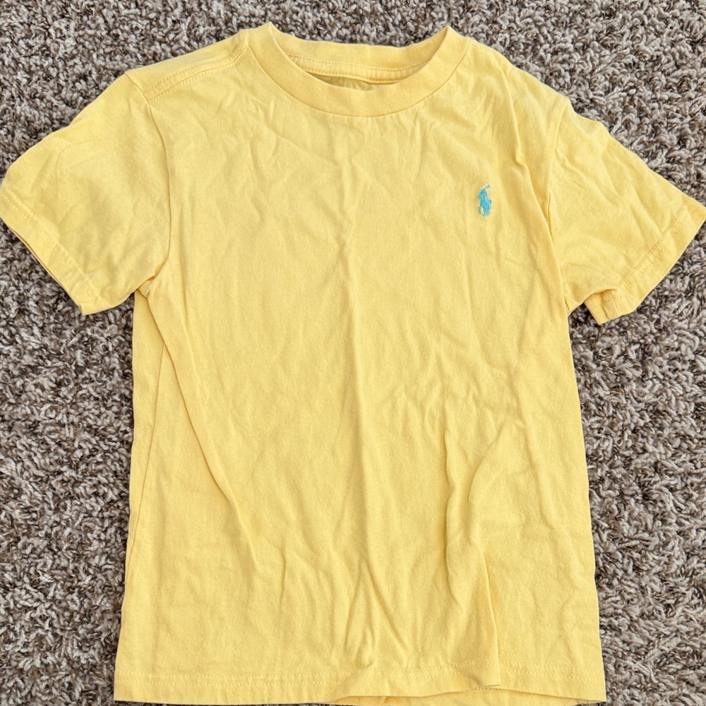 Polo Ralph Lauren Yellow Tee with Blue Logo